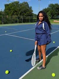 Navy Baseline Skirt Set 