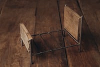 Image 7 of Unique Metal Bed with Antique Wood