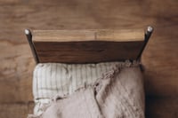 Image 3 of Unique Metal Bed with Antique Wood