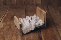 Image 6 of Unique Metal Bed with Antique Wood