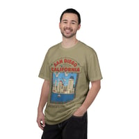 Image 4 of San Diego California Vintage Skyline T-Shirt — "America's Finest City" Beach Tee