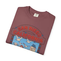 Image 6 of San Diego California Vintage Skyline T-Shirt — "America's Finest City" Beach Tee