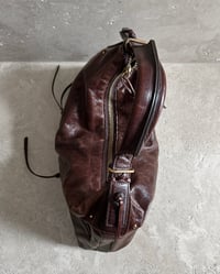 Image 9 of BURGUNDY BROWN LEATHER BAG