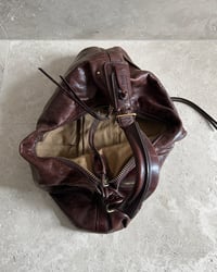 Image 10 of BURGUNDY BROWN LEATHER BAG