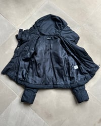 Image 8 of BLACK FLORAL PUFFER JACKET