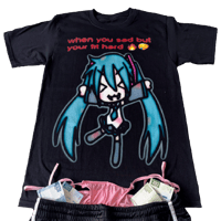 Image 1 of miku fit hard t-shirt