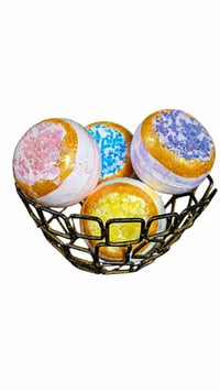 Image 2 of 👑The Armored Kingdom Crown Jewel Crystal Quartz Bath Bomb Fizzers-Softens Skin-Fizzing-Skincare