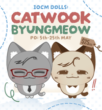 Catwook and Byungmeow: 10cm Dolls