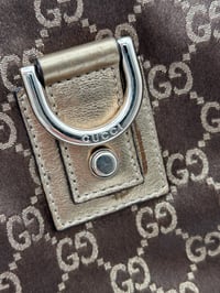 Image 7 of Gucci GG Satin Abbey D Ring Tote Bag Brown/Gold