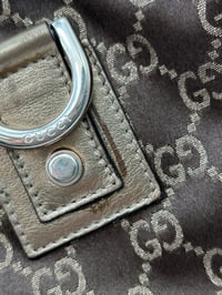 Image 8 of Gucci GG Satin Abbey D Ring Tote Bag Brown/Gold