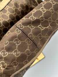 Image 18 of Gucci GG Satin Abbey D Ring Tote Bag Brown/Gold