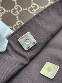 Image 19 of Gucci GG Satin Abbey D Ring Tote Bag Brown/Gold