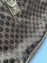 Image 6 of Gucci GG Satin Abbey D Ring Tote Bag Brown/Gold