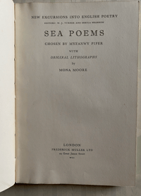 Image 2 of Sea Poems lithographs by Mona Moore