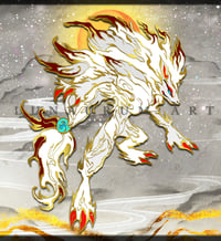White Fox Wraith Enamel Pin (preorder!)