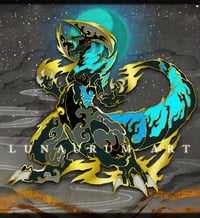 Kaiju Fracture Dragon Enamel Pin (preorder!)
