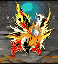 Kaiju Flame Moth Enamel Pin (preorder!)