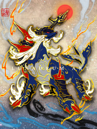 Ancient Otter Ronin Enamel Pin (preorder!)