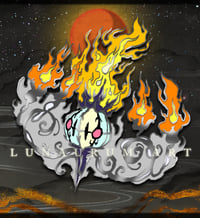 Orange Ghost Light Enamel Pin (preorder!)