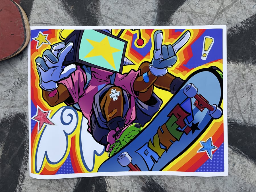Image of AYHF?! SKATE POSTER