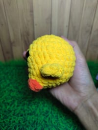 Image 2 of Amigurumi Original Chick Plushie - Chunky Chenille Yarn (Pre Order)