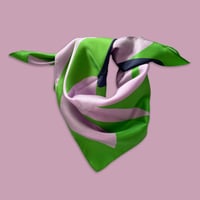 Image 5 of 'CROCUS' SQUARE 100% SILK TWILL SCARF