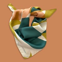Image 5 of 'BOX ELDER' SQUARE 100% SILK TWILL SCARF