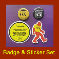 Image 1 of Badge & Sticker Set