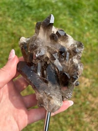 Image 2 of Smokey Quartz Cluster on Stand