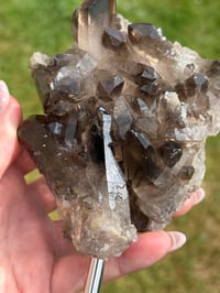 Image 3 of Smokey Quartz Cluster on Stand
