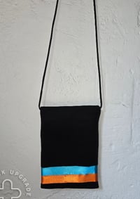 Image 3 of Southwest Cross-Body Bag - Black, Turquoise & Orange- Native American - 