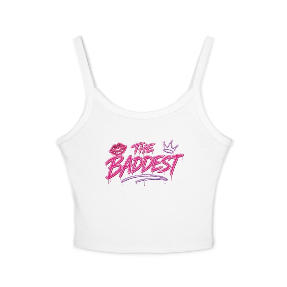 Image of Women's THE BADDEST Spaghetti Strap Tank Top