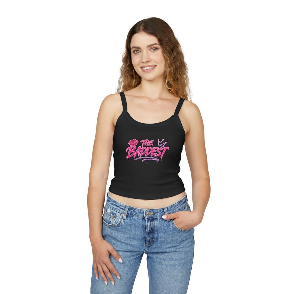 Image of Women's THE BADDEST Spaghetti Strap Tank Top