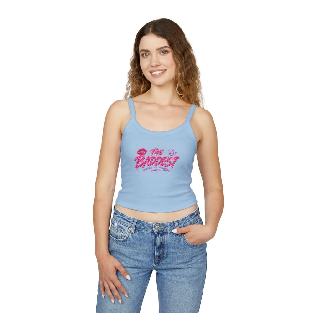 Image of Women's THE BADDEST Spaghetti Strap Tank Top