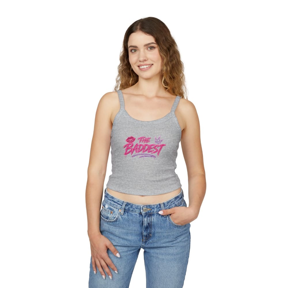 Image of Women's THE BADDEST Spaghetti Strap Tank Top