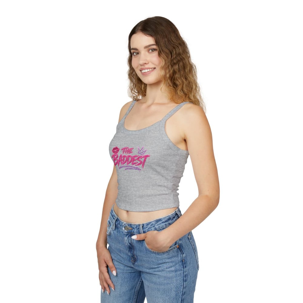 Image of Women's THE BADDEST Spaghetti Strap Tank Top
