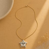 Image 2 of Χειροποίητο Κολιέ "Bitch Star" – Ατσάλινη Αλυσίδα