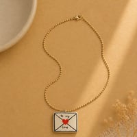 Image 2 of Χειροποίητο Κολιέ "To my Love" – Ατσάλινη Αλυσίδα