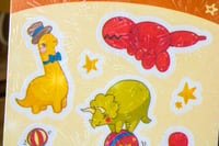 Image 3 of Dino Circus Sticker Sheet