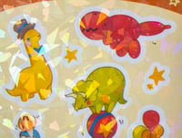 Image 4 of Dino Circus Sticker Sheet