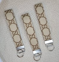 Image 2 of Inspired “GG” wristlet keychain 