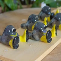Image 2 of Quirky "Bert has his wellies on"  Desk Friend