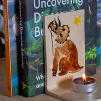 Image 2 of Triceratops Book End