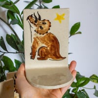 Image 3 of Triceratops Book End