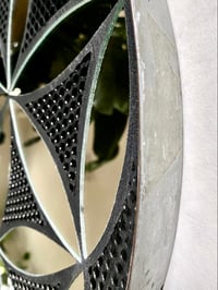 Image 2 of Black flower of life mirror mosaic