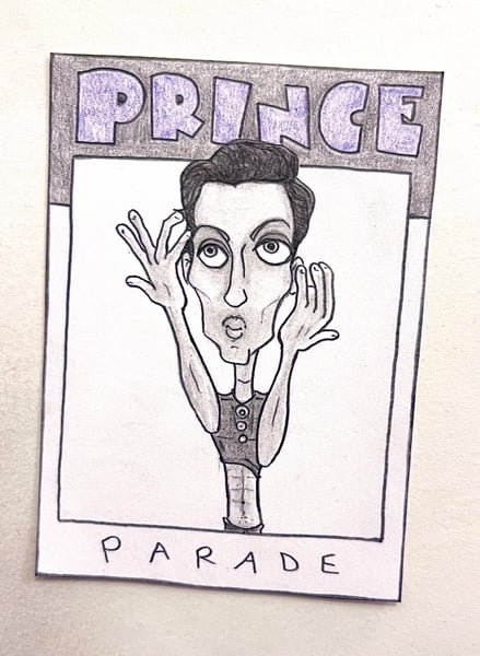 Image of Original pencil artwork—Prince, 1986