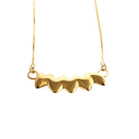 Image 1 of Zigzag Necklace (18ct Gold Plated)