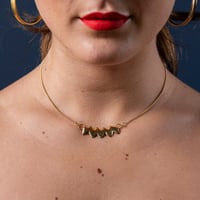 Image 2 of Zigzag Necklace (18ct Gold Plated)