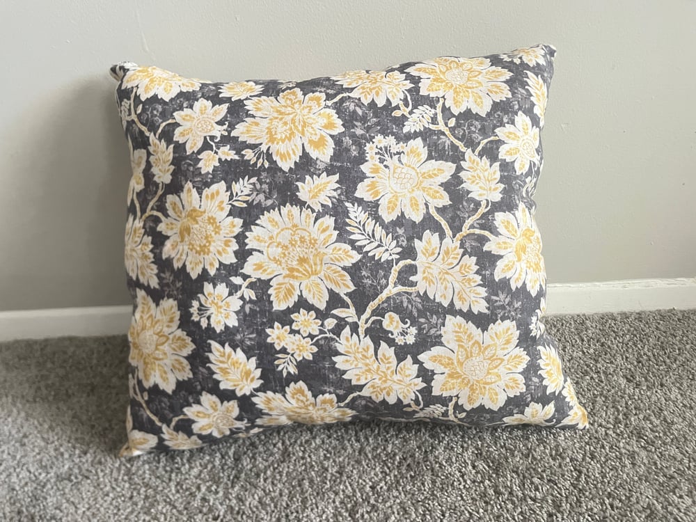 Image of Grey & yellow days pillow