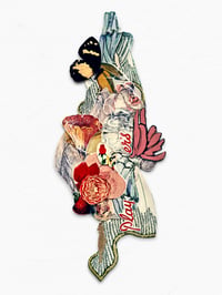 Image 5 of ‘and so I plucked the reddest rose’ – floral elements pin brooch
